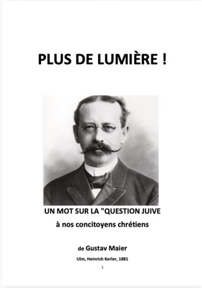 Plus de Lumière! G. Maier, 1881, 22 pages 